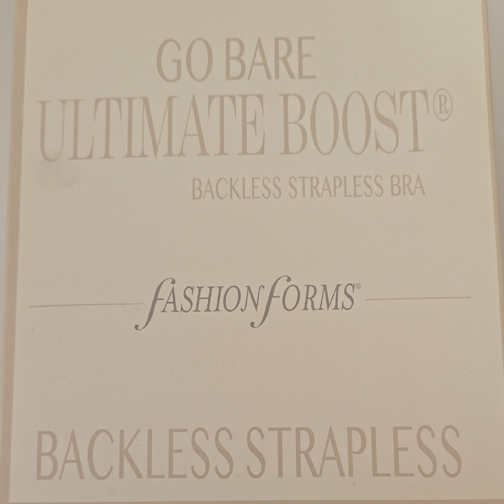 Go Bare Ultimate Boost Strapless Bra Nude Size DD